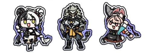 ゼンゼロ　アクリルキーホルダー　クランプスの黒枝 セット