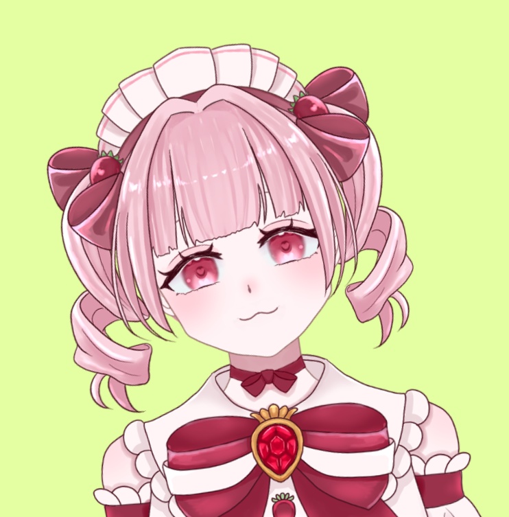 【限定1点 Live2Dモデル】いちごモチーフの女の子