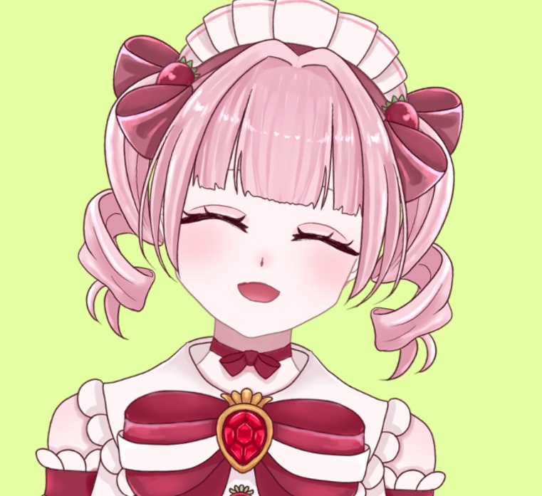 【限定1点 Live2Dモデル】いちごモチーフの女の子