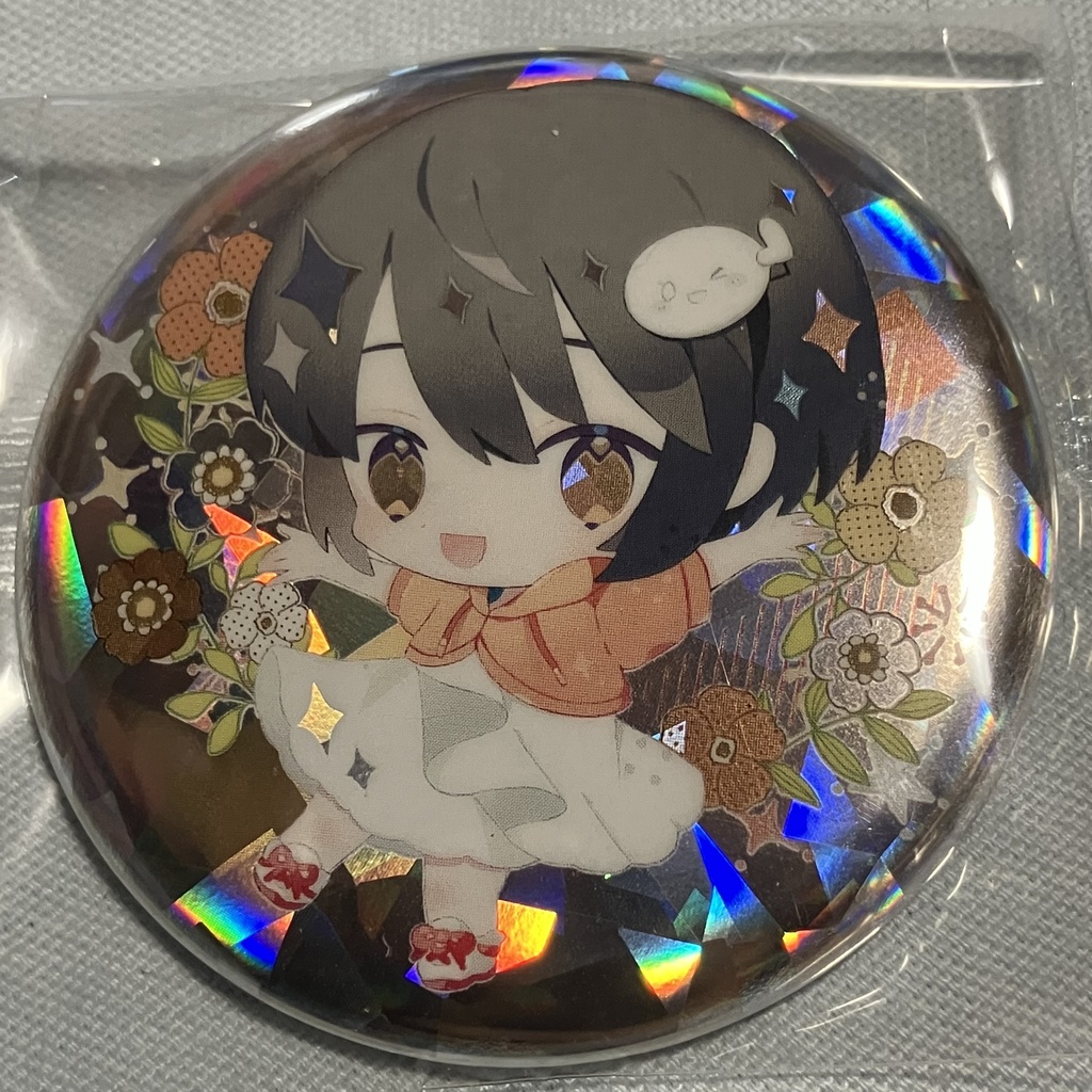 かろみえキラキラ缶バッジ(ミニキャラ)