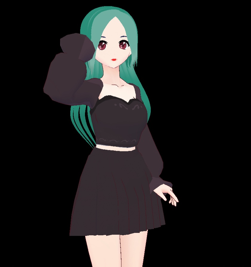 Minty girl commission girl model