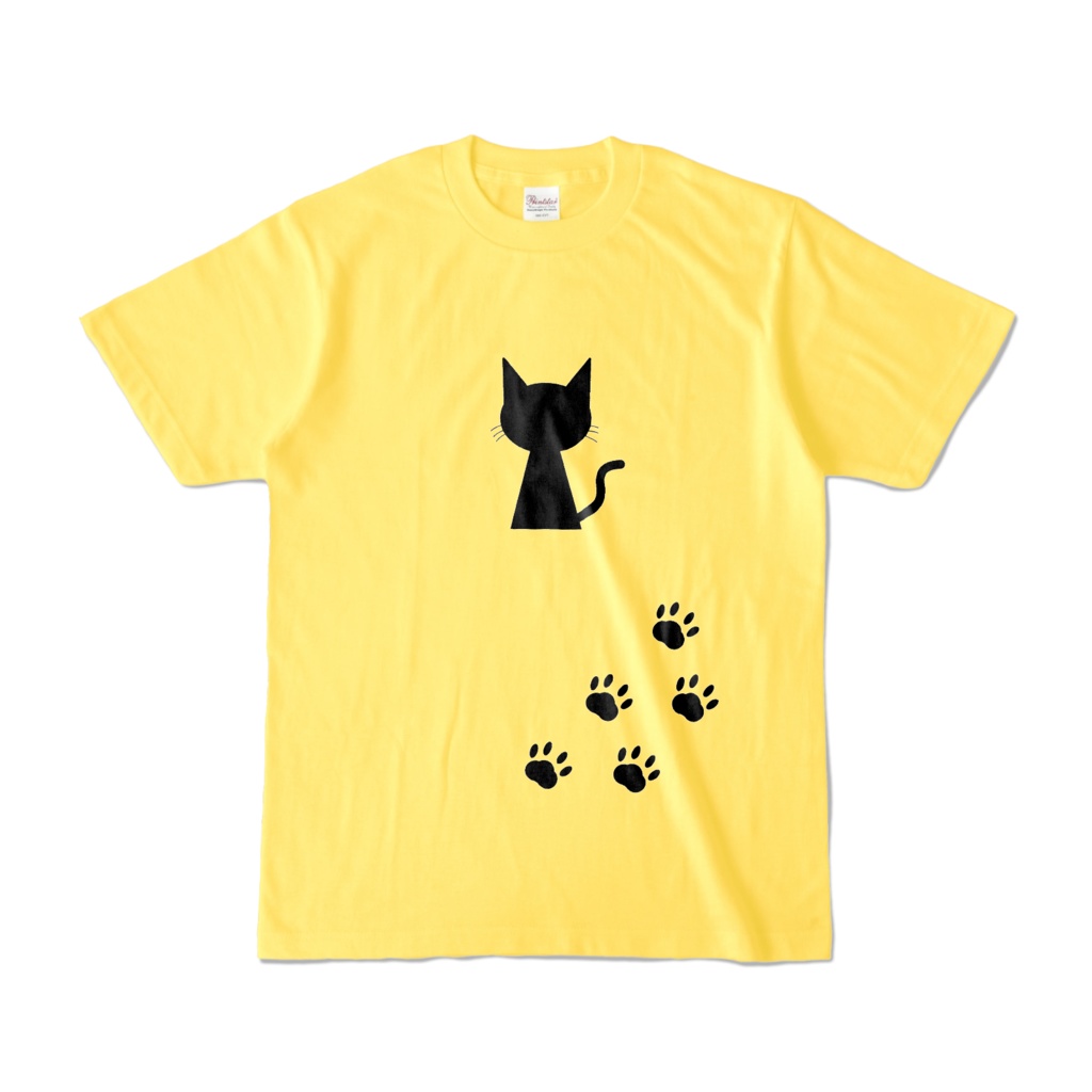 ねこ(Tシャツ/黄色)