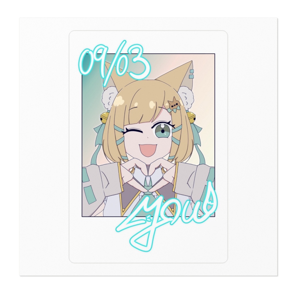 チェキ風ステッカー