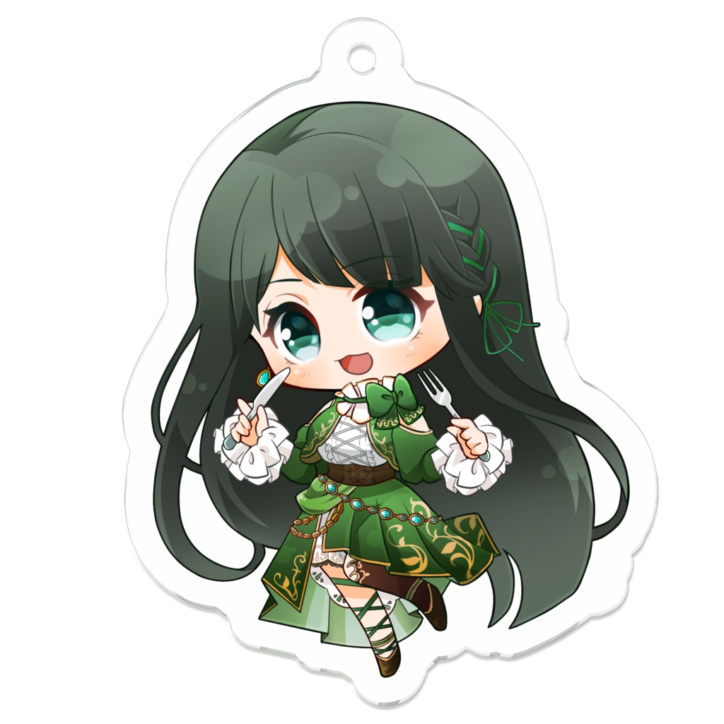 アクリルキーホルダー《フォークとナイフ》