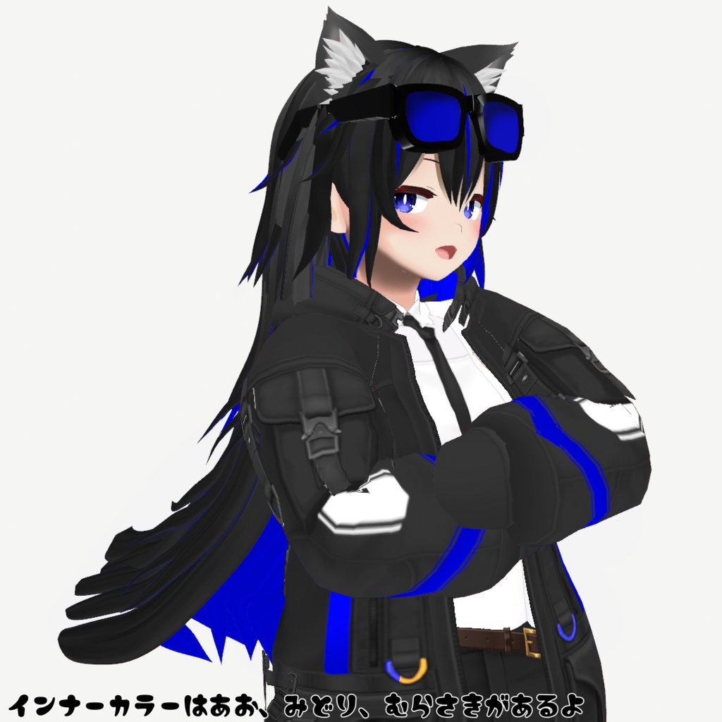 【VRoid正式版】インナーカラーウルフ ヘアプリセット hair presets