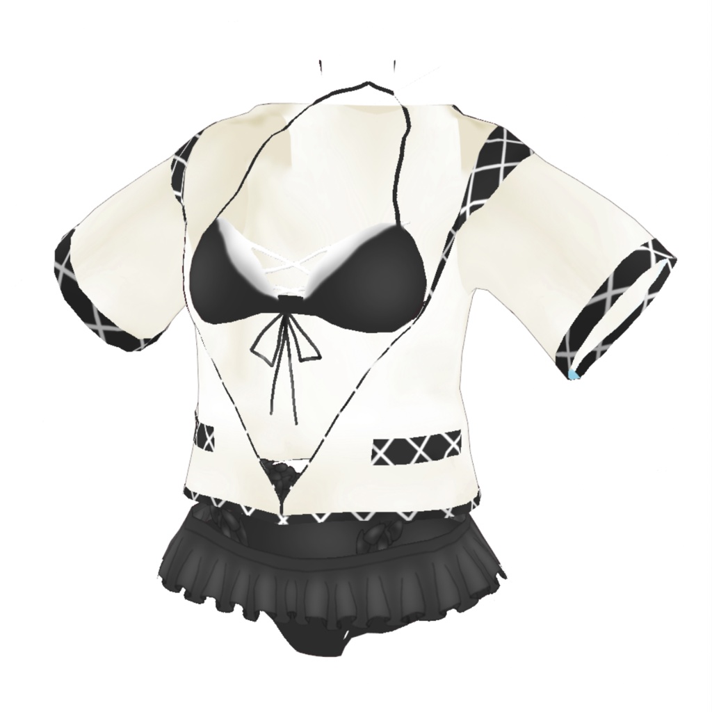 【vroidテクスチャ】ラッシュガード水着