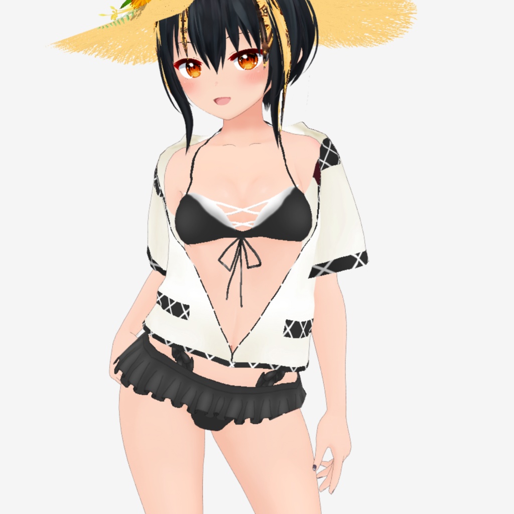 【vroidテクスチャ】ラッシュガード水着