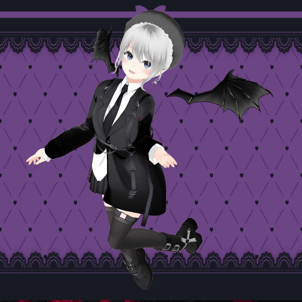 #VRoid 悪魔羽 hairpresets