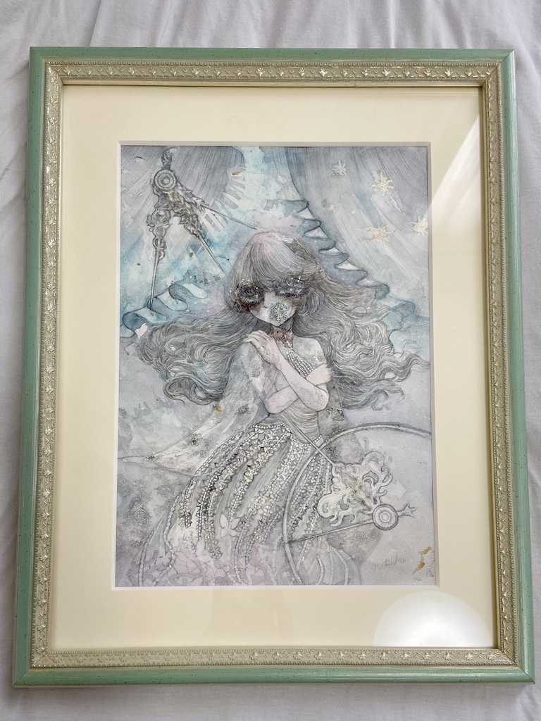 【額装原画】凍る花嫁