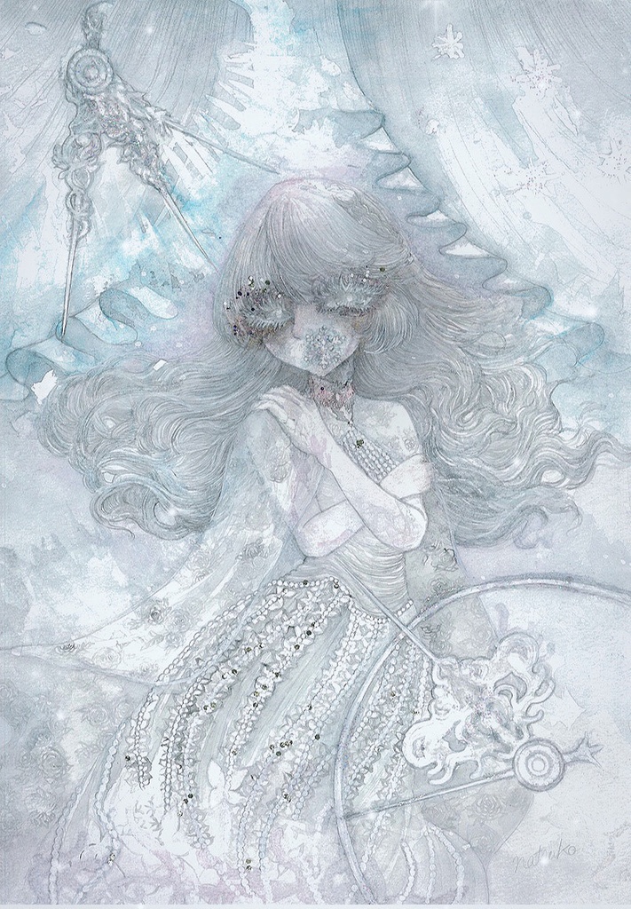 【額装原画】凍る花嫁