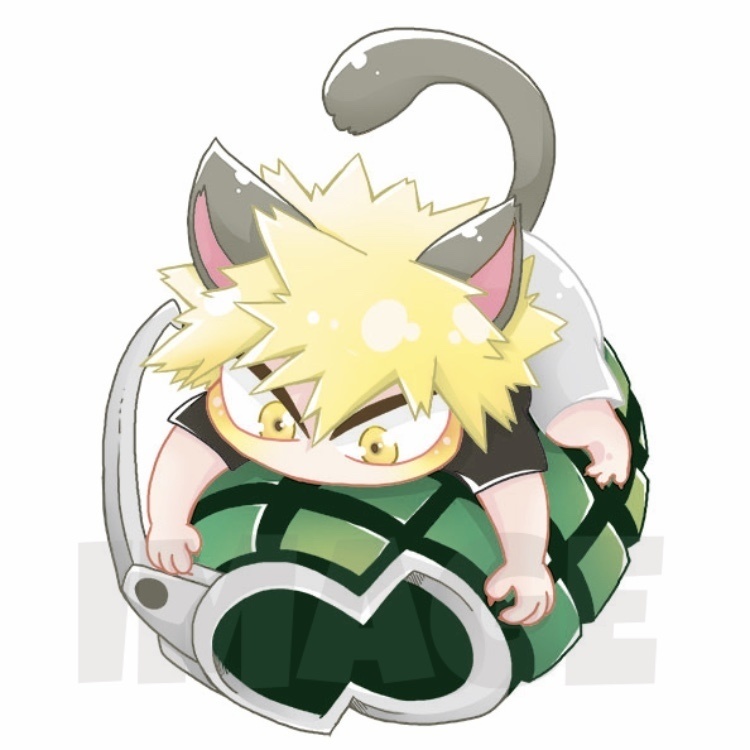 猫爆アクリルキーホルダー