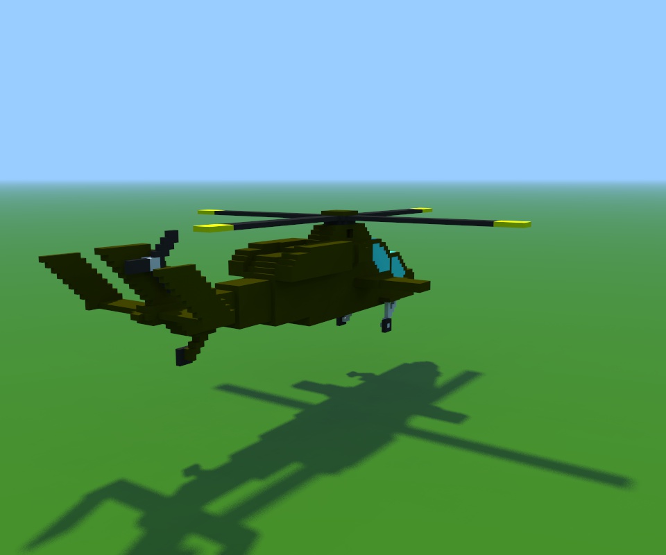 Voxel Helicopter Tiger Voxwad Booth