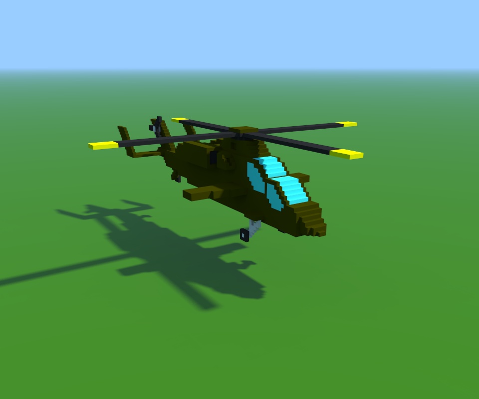 Voxel Helicopter Tiger Voxwad Booth