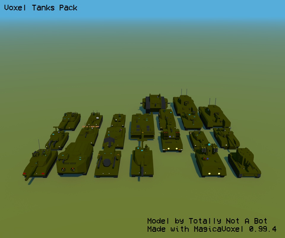 Voxel Tanks Pack - ボクセル戦車パック