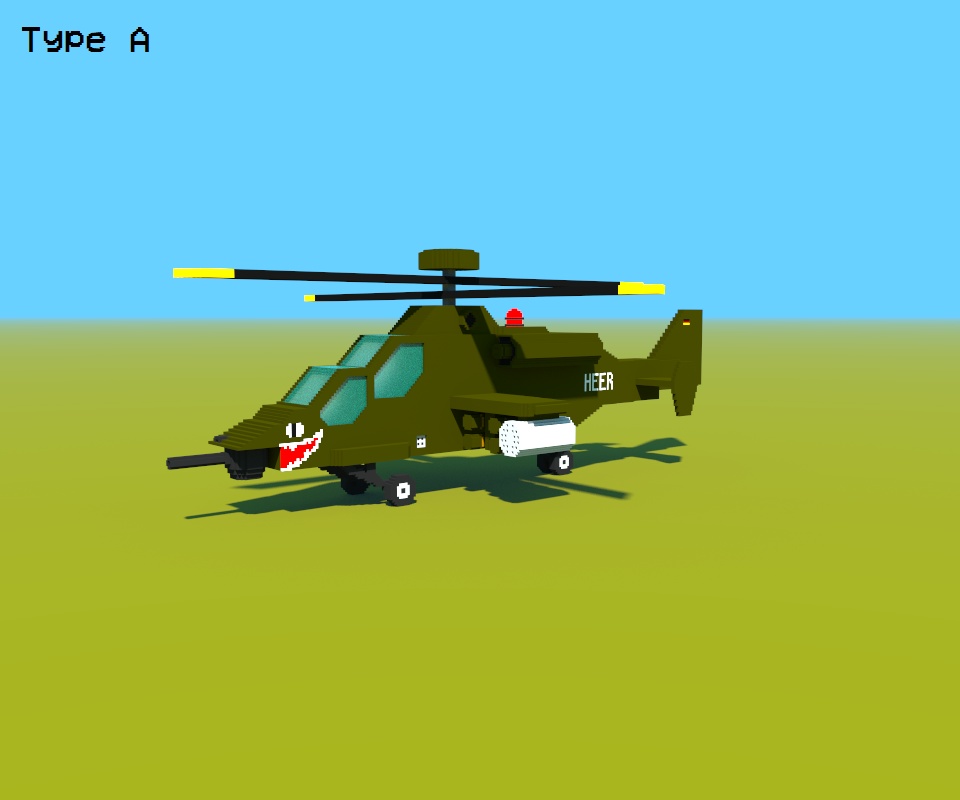 Voxel Helicopters Pack - ボクセルヘリコプターパック