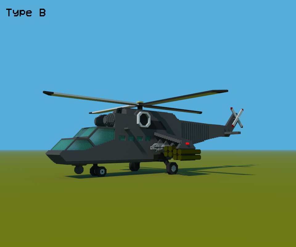 Voxel Helicopters Pack - ボクセルヘリコプターパック