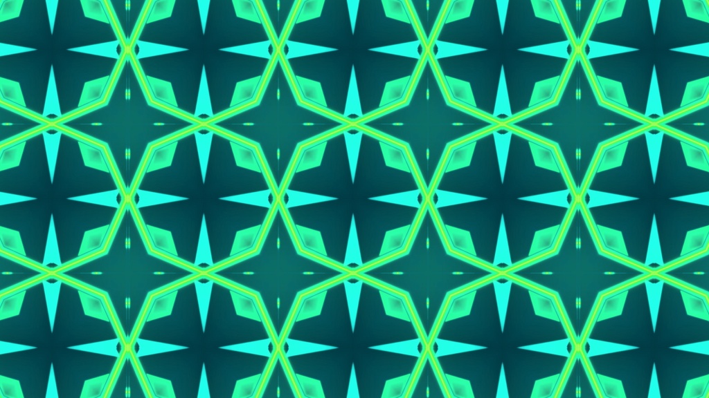 万華鏡_幾何学模様_緑