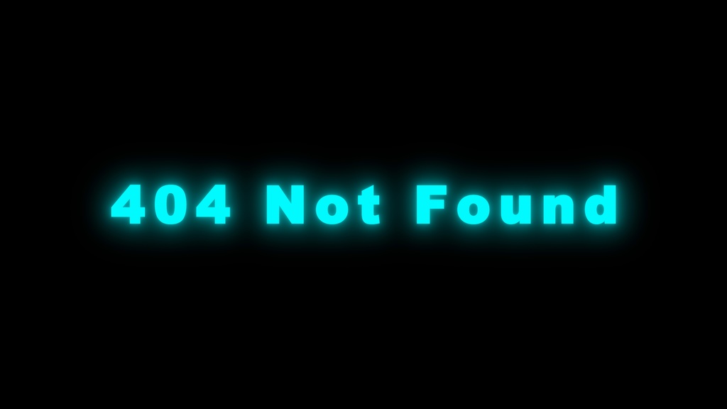 2Dアニメーション_404 Not Found_水色