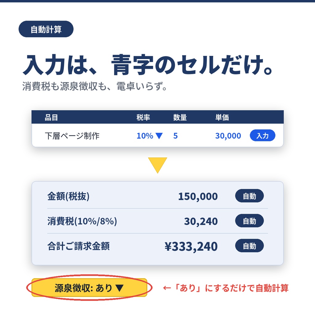 【開業1年目から使える】インボイス対応 請求書テンプレート|個人事業主・フリーランス向け