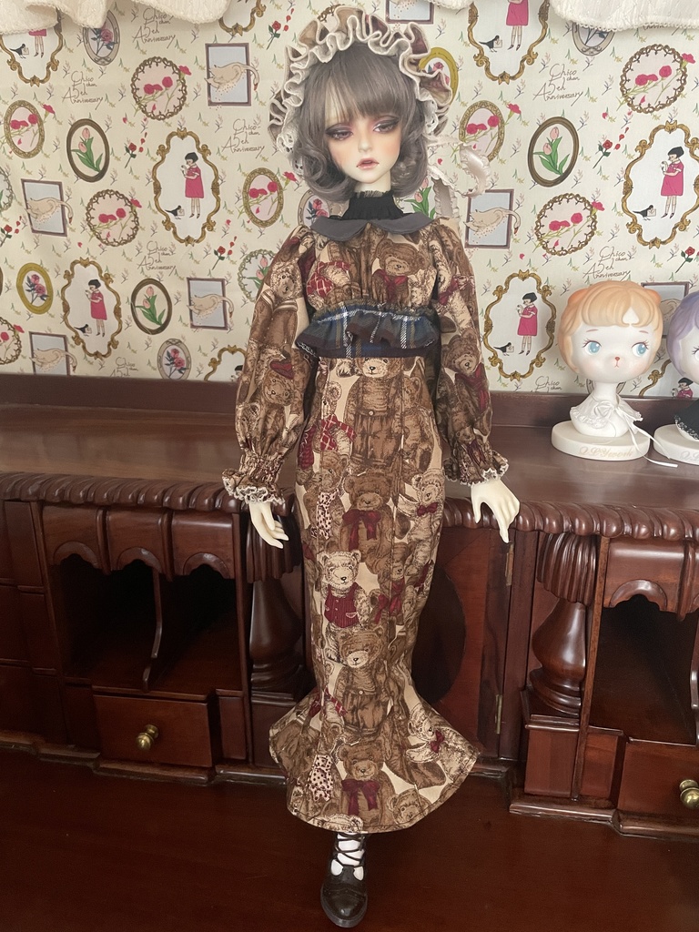 ②くまさん和モダンの着物風お洋服