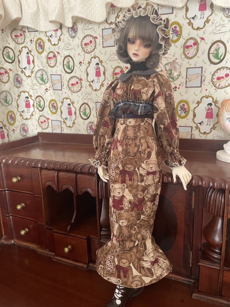 ②くまさん和モダンの着物風お洋服