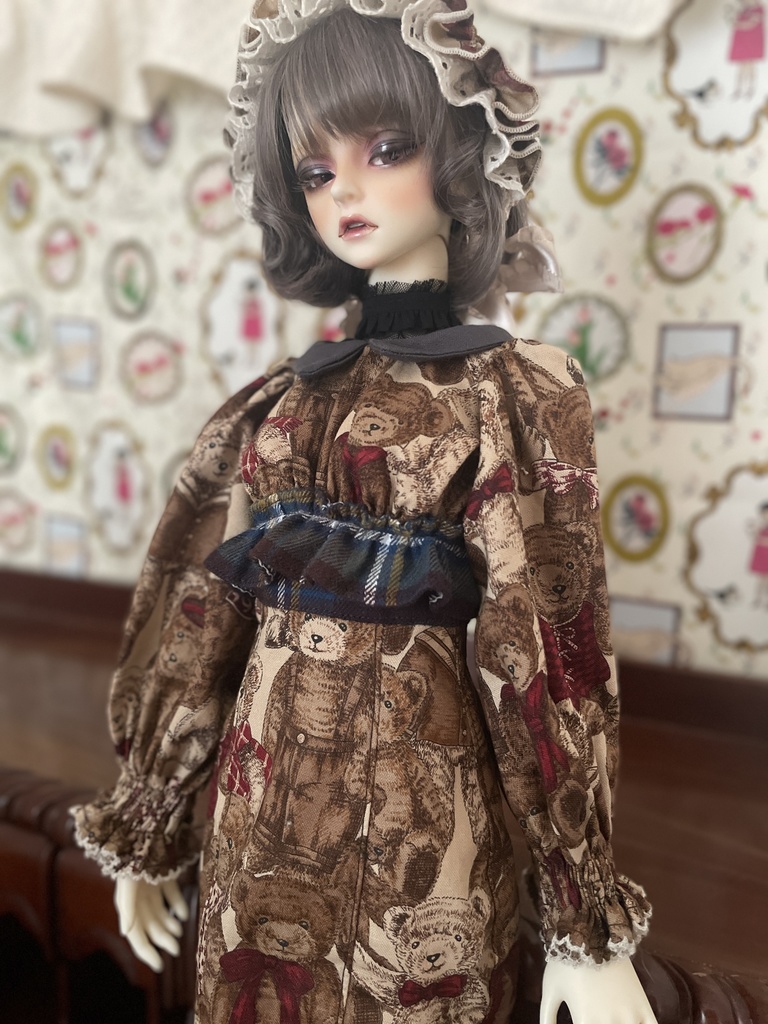 ②くまさん和モダンの着物風お洋服