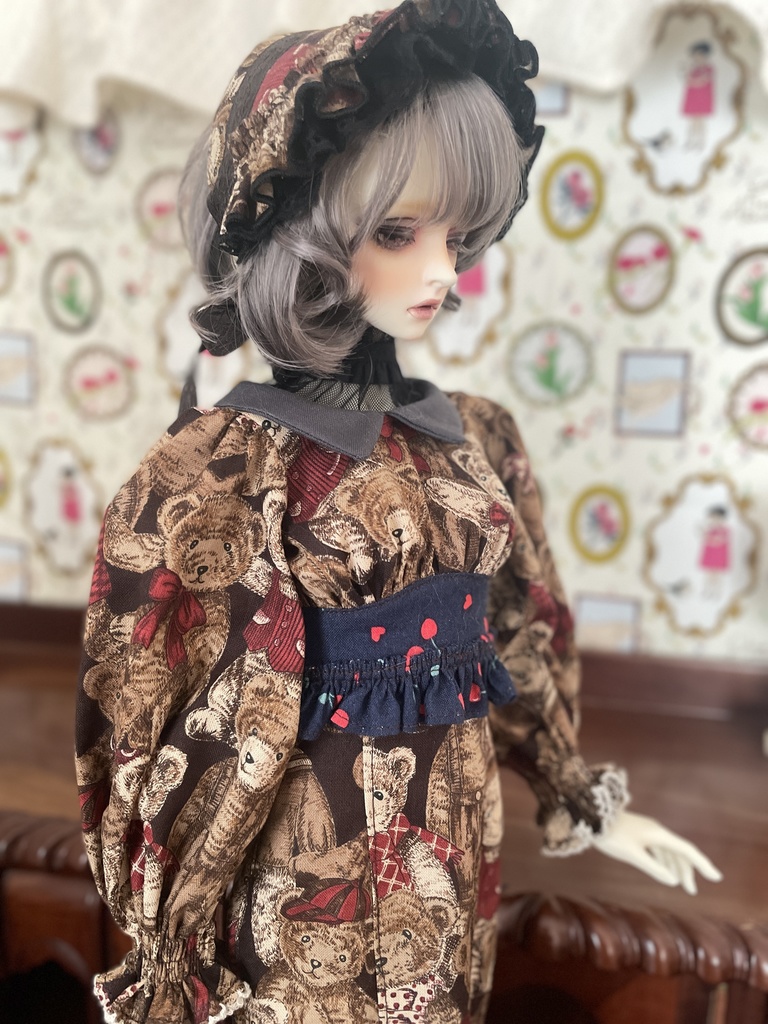 ③くまさん和モダンの着物風お洋服