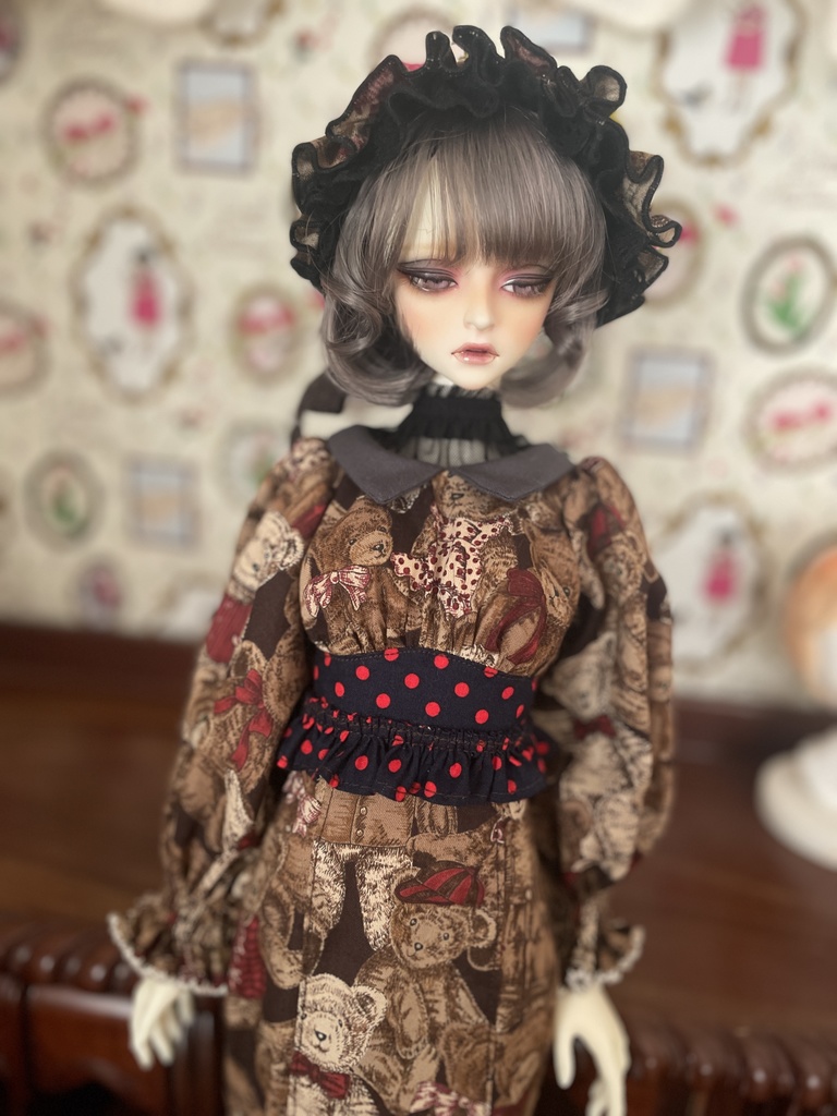 ④くまさん和モダンの着物風お洋服