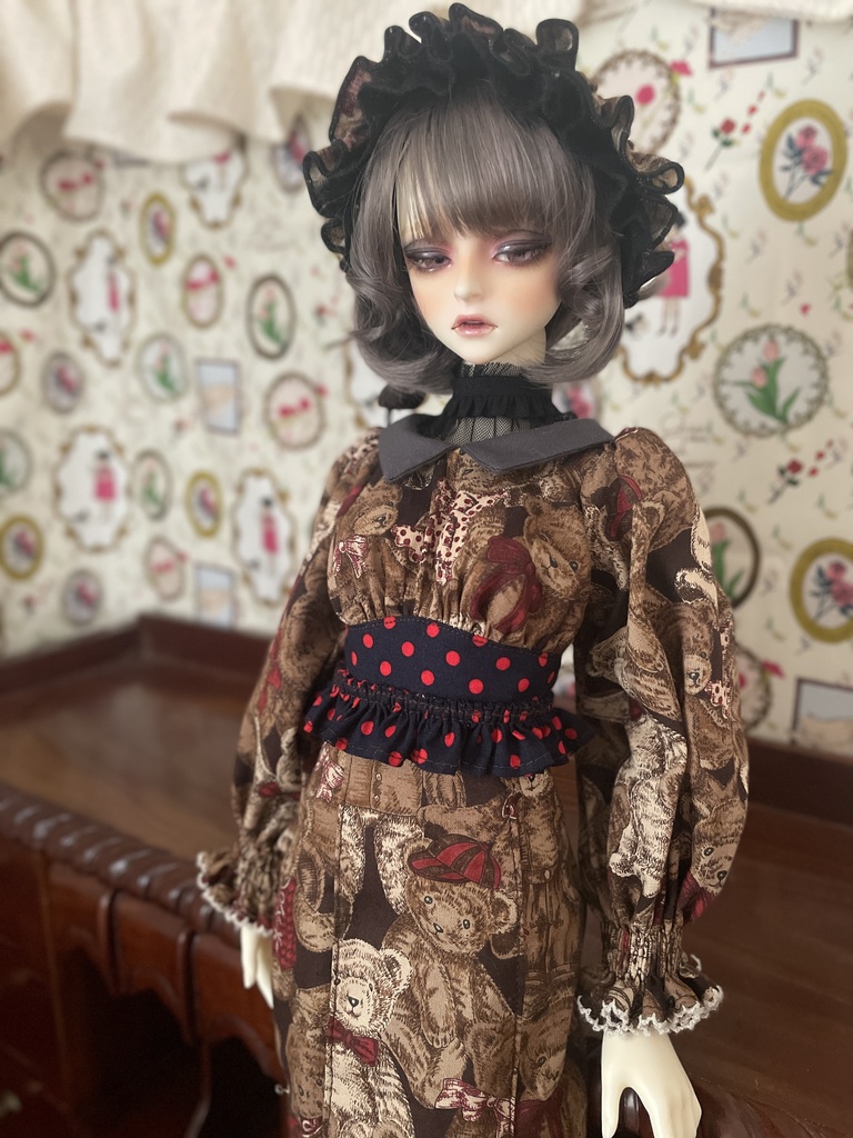 ④くまさん和モダンの着物風お洋服