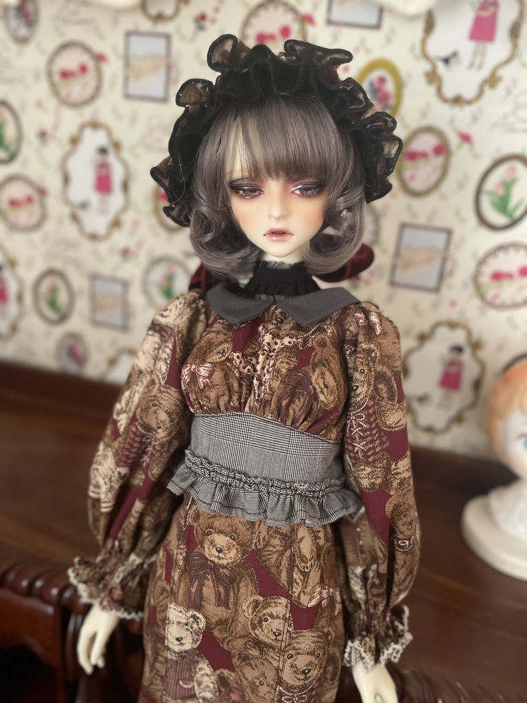 ⑤くまさん和モダンの着物風お洋服