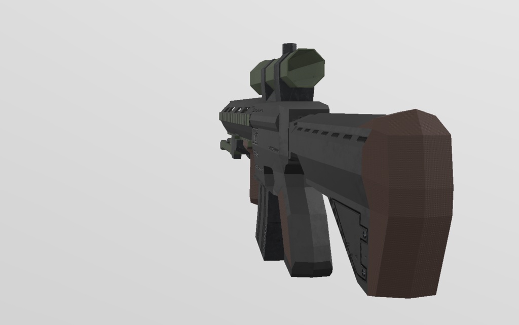 アサルトライフル「XM46」 VRC向け Fbxモデル