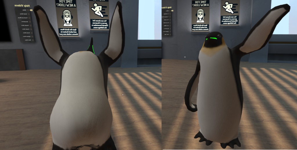 ペンギン「ぺんぐぃんさん」 VRC向け Fbxモデル