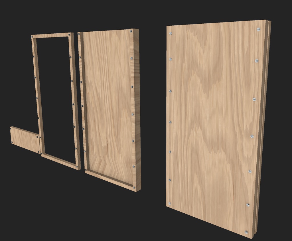 軍事系練習用壁「TraningWall」 VRC向け FBX