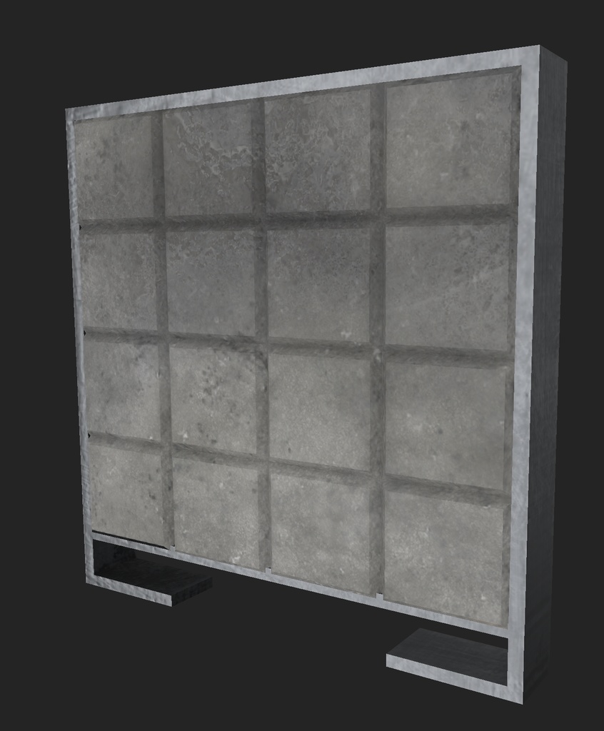 軍事系練習用壁「TraningWall」 VRC向け FBX