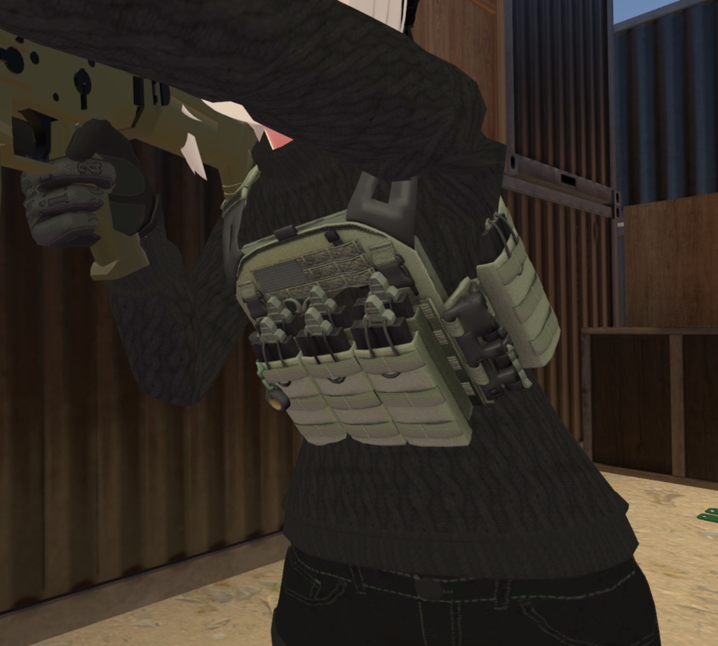 プレートキャリア「YPC Plate Carrier:Y61」3Dモデル 【VRChat可】
