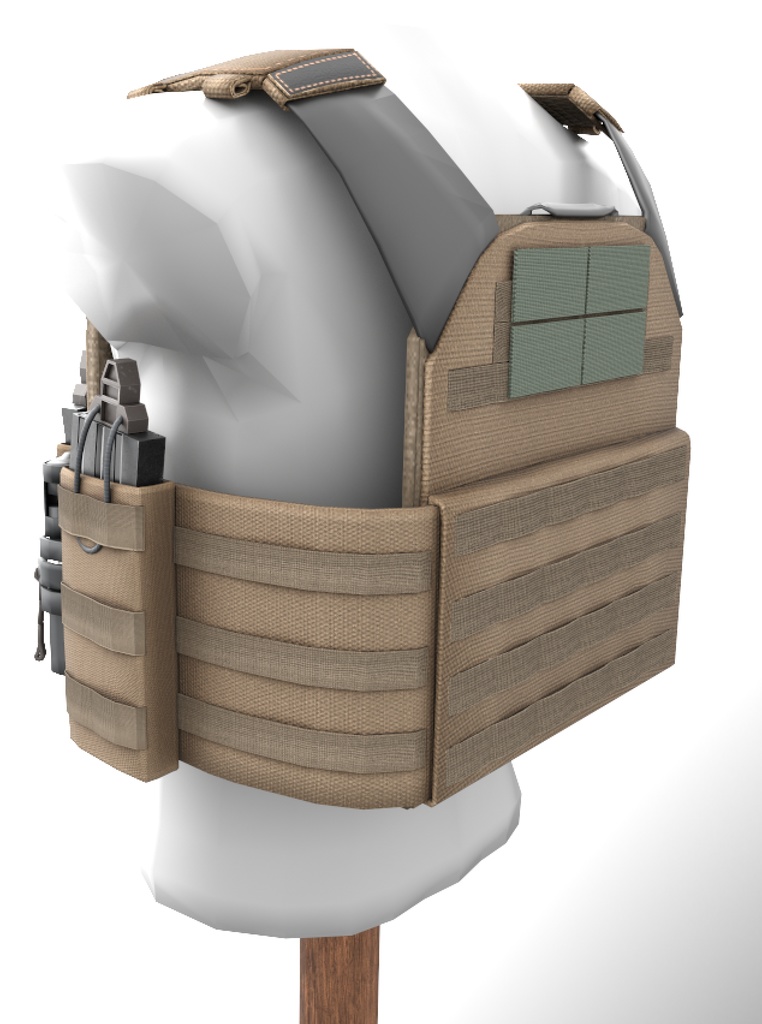 プレートキャリア「YPC Plate Carrier:Y61」3Dモデル 【VRChat可】
