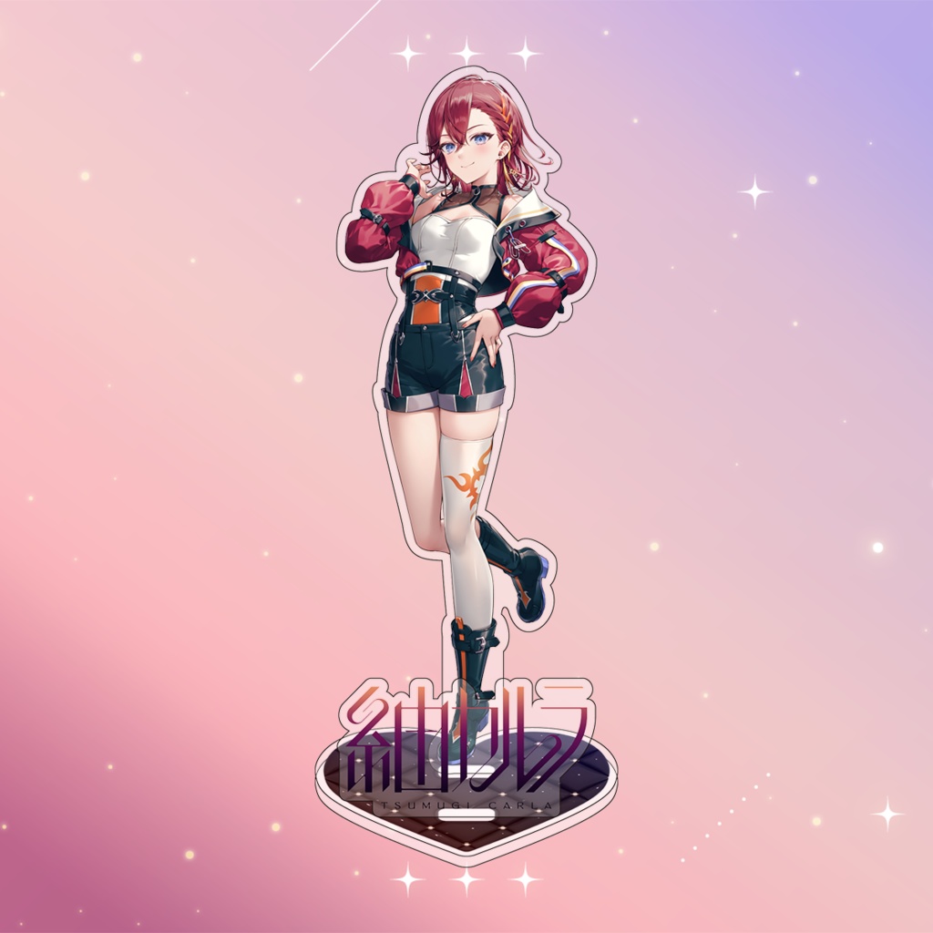 プレート付きジオラマアクリルスタンド