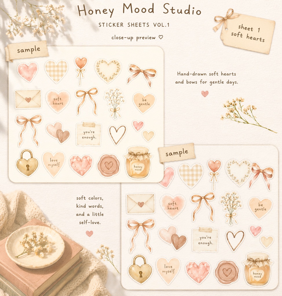 Honey Mood Sticker Sheets Vol.1
