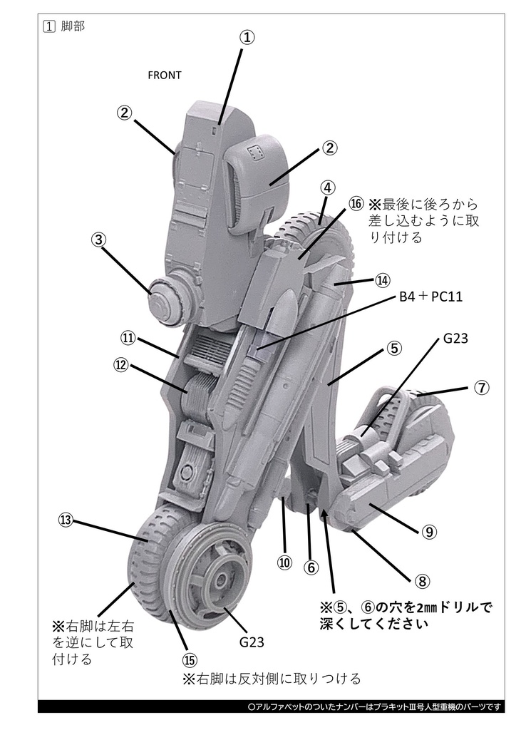 Ⅴ号人型重機(パンツァーフンフ)+Ⅲ号人型重機セット