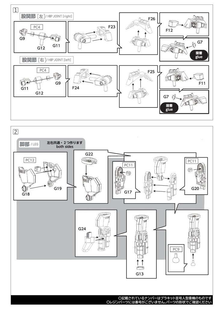 Ⅲ号人型重機Gs型+Ⅲ号人型重機セット