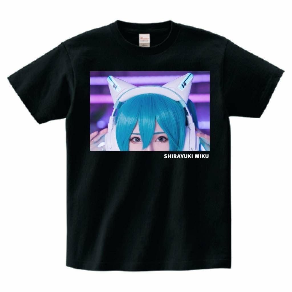 しらゆき オリジナルTシャツ 2023夏 (BLACK)