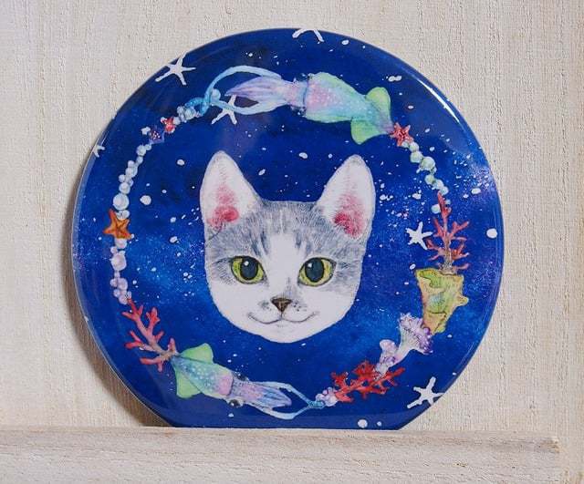 ホタルイカ　缶ミラー