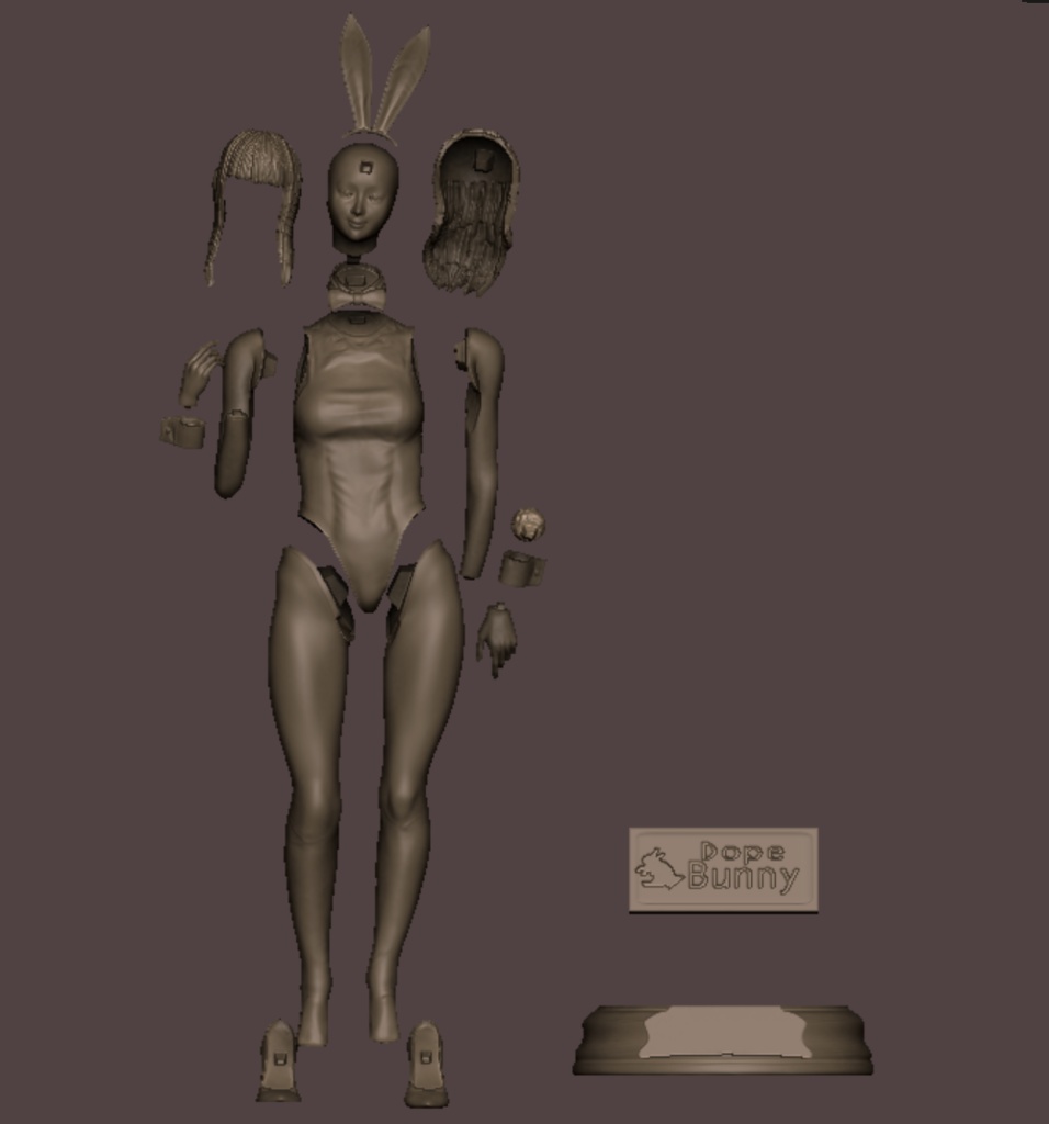 1/6スケール未組み立てガレージキット 「Dope Bunny」