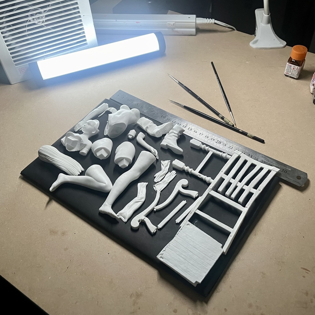 1/6スケール 未組み立てガレージキット「Take a rest」