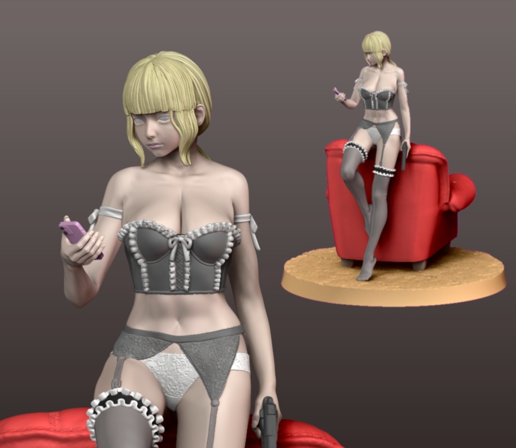フィギュアSTLデータ「You Can't Catch Me...」