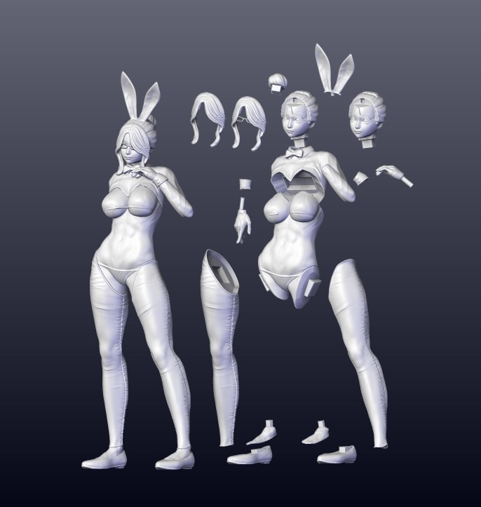 1/6スケール 未組み立てガレージキット「Beckon Bunny」