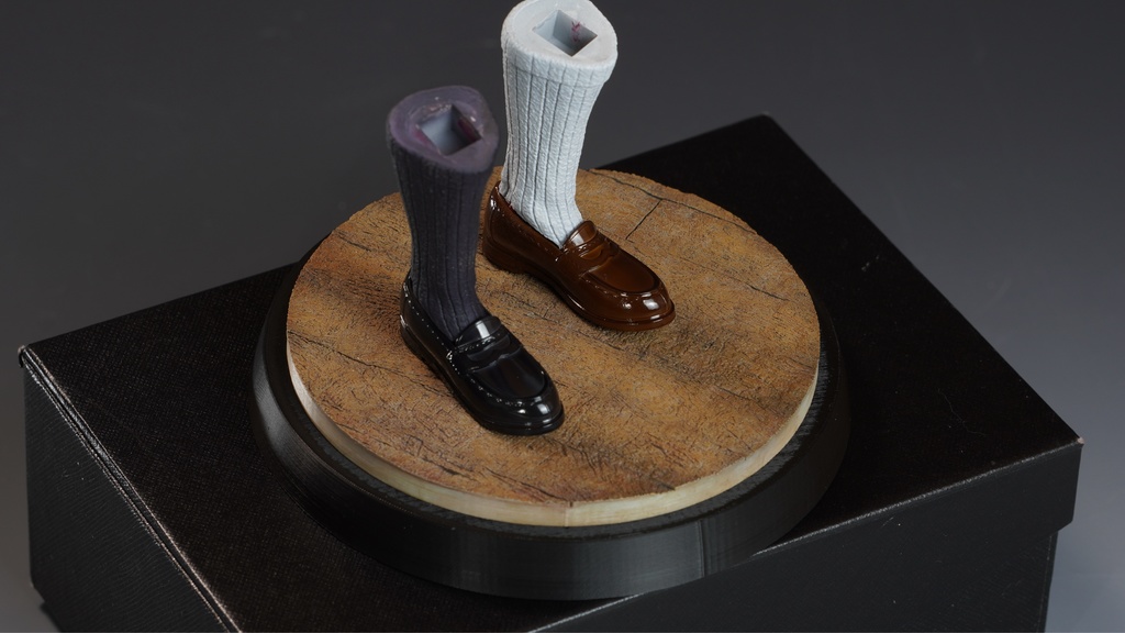 フィギュア用台座 1/6・1/7スケール 教室の床 未塗装 ガレージキット