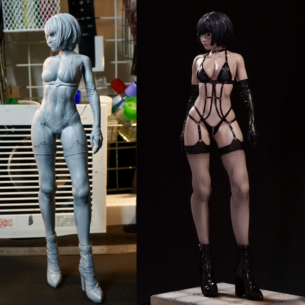 【2月下旬発送】1/6スケール 未組み立てガレージキット「ゴージャス・シルエット-誘惑-」