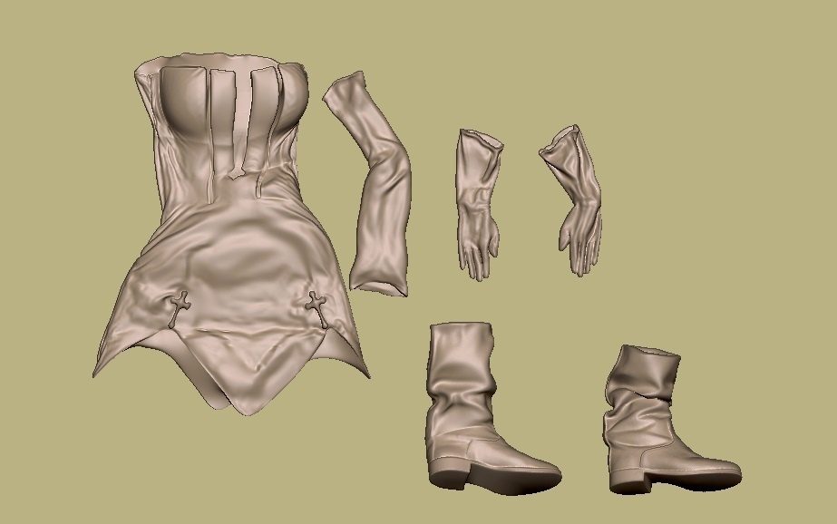 フィギュアSTLデータ「Take a rest」 STL file for 3D printing