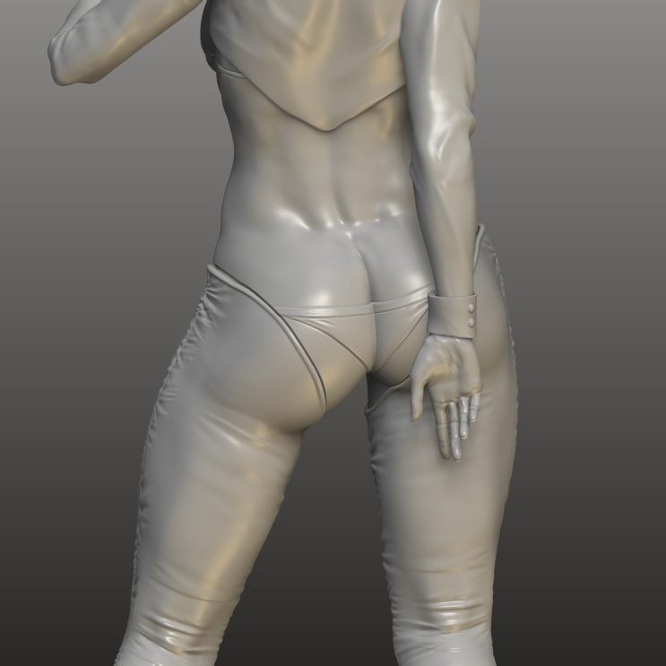 フィギュアSTLデータ「Beckon Bunny」 STL file for 3D printing